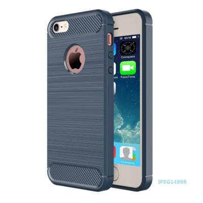 China Design Is Perfect Brushed Rugged Texture Fiber TPU Phone Case Cover Armor Protective Case For iPhone SE 5s 5 Mobile Phone for sale