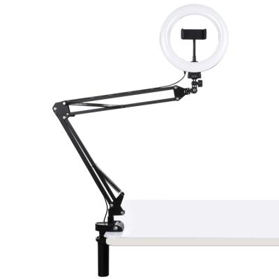 China PULUZ Inch 7.9 20cm Ring Curved Light with 3 Modes Arm USB Desktop Stand QX-PKT3089B for sale