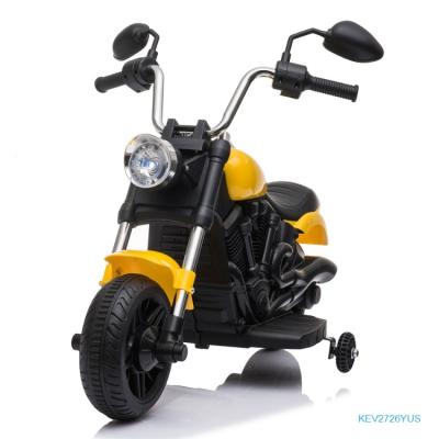 China Ride On Toy Free Shipping US 6v Kids Ride On Electric Car Single Drive Motorcycle With Training Wheels for sale