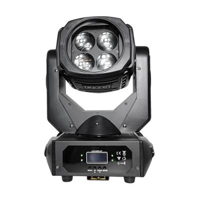 China Stage 4 Eyes Full Color super Led Beam Moving Head Light 4x25w 4in1 moving LED beam light for sale