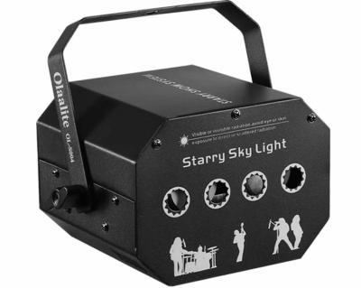 China DMX Stage Light 4 Holes RGB Starry Sky Laser Stage Effect Lighting For Wedding Stage Light Projector Laser Disco Lights for sale