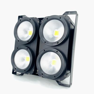 China Hotel Led Blinder Light 4eyes 4x100w  6in1 Warm White LED COB Par Light Dj Strobe Stage Lighting for sale