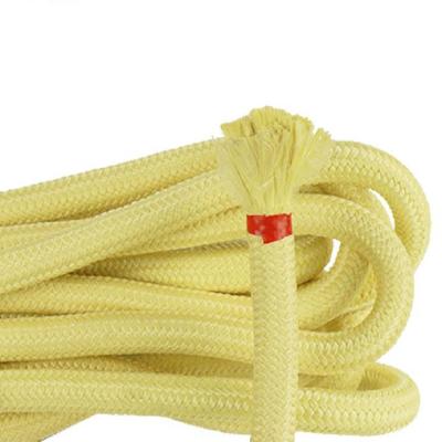 China Flame Retardant Twisted Braided High Abrasive Resistance Kevlars Rope for sale