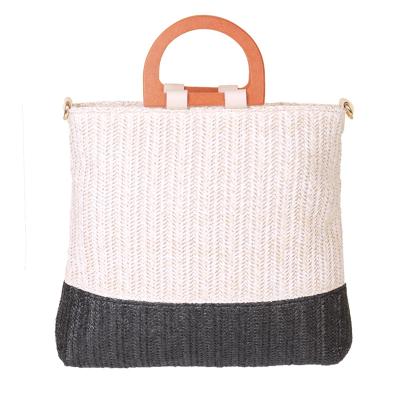 China New 2021 Portable Handmade Straw Bag Rattan Handbag Shoulder Shopping Bag Factory Price for sale