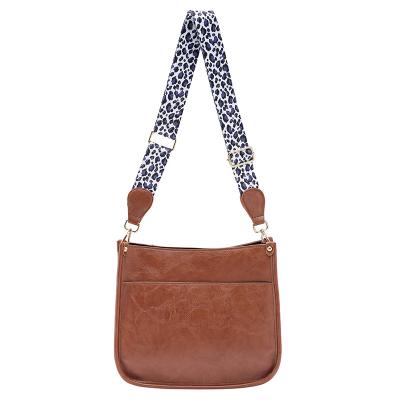 China High Quality Portable Wholesale Leopard Strap Shoulder Bags PU Leather Sling Women Cross - Body Bag Fashion Messenger Purse Bag for sale