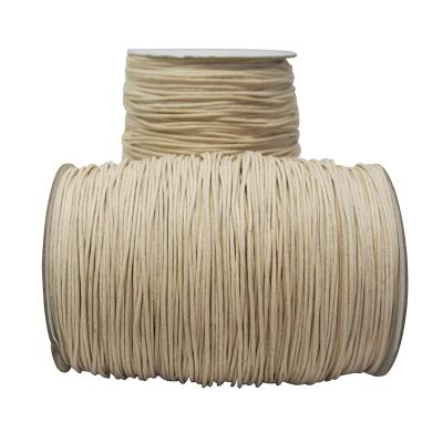 China Wholesale 100% Cotton Dealing Handwoven 1.5mm Cotton Wax Rope No Fading Yarn For Hanging Tag for sale