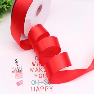 China DIY high tenacity red satin sash wedding with bow binding sash printing coated gold silk ribbon for sale