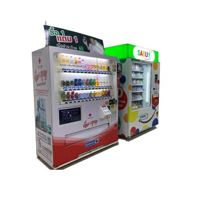 China Serpentine Beverage Vending Machine Dispenser Drink And Snack Qr Code Payment System Vending Machines For Sale for sale