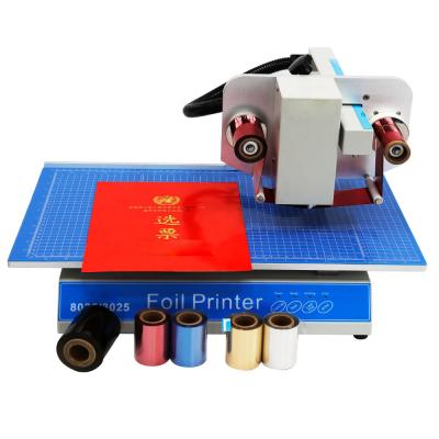 China Digital 8025 gold foil flatbed printer factory stamping aluminum hotels promotional printing machine A3 A4 size hot for sale