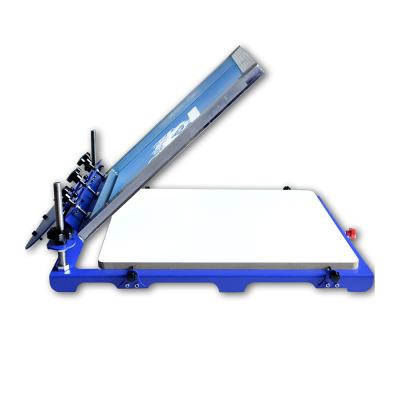 China Printing T Shirt Factory Price 1 Color Large Silk Screen Printing Machine For Nonwoven Fabric Fabric 62*52cm for sale