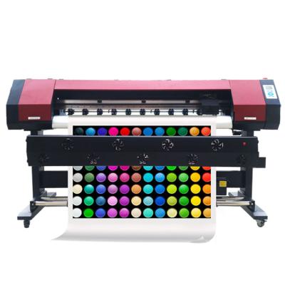 China Factory price 1.6m indoor outdoor digital eco inkjet printers advertising solvent printer with Xp600 Dx5 Dx7 Dx10 I3200 print head for sale