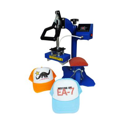 China Baseball Cap Logo Combo Sublimation Heat Press Cap Digital Machine 8*15cm Hat Heat Press Transfer Machine Price for sale