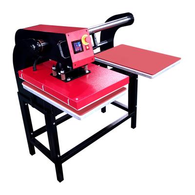 China Hotels Double Station Sublimation Heat Press Machine 40*60cm 40*50cm Pneumatic Heat Transfer Printing Machines For T Shirt Printing for sale