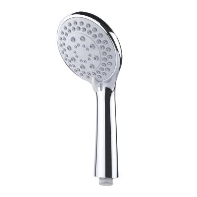 China With Diverter Amazon Hot Sale Chrome Plated 5 Functions ABS Plastic Gray Middle Round Hand Held Shower Head for sale