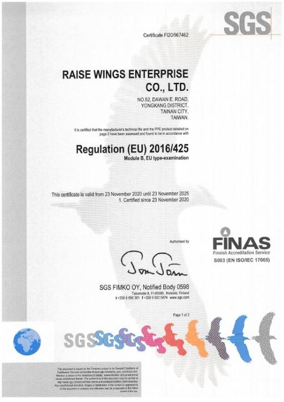 CE - RAISE WINGS ENTERPRISE CO., LTD.