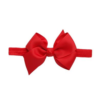 China Decration New Product 2022 Main Product Hair Band Girl Boutique Adjustable Grosgrain Ribbon Elastic Hair Bows Headbands for sale