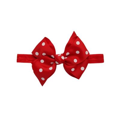 China Decration Factory Price Baby Bow Headbands 18 Solid Colors Grosgrain Main Ribbon Bifurcated Tail Headbands for sale