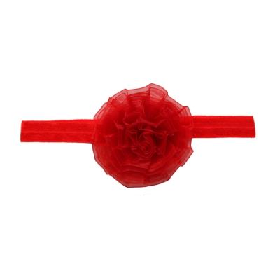 China Hot New 3 Inch Boutique Organza Ribbon Hair Head Decration Products Hanger Large Headbands Headbands For Baby for sale