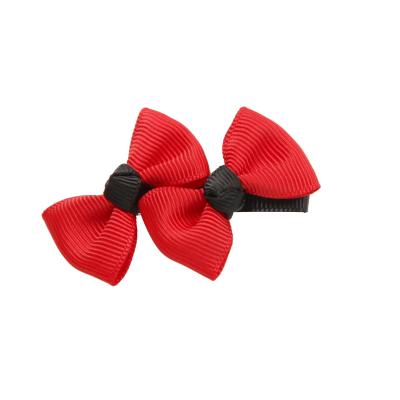 China For girls' beauty distributor European style red color princess the small double little girl hair bow materials for sale for sale