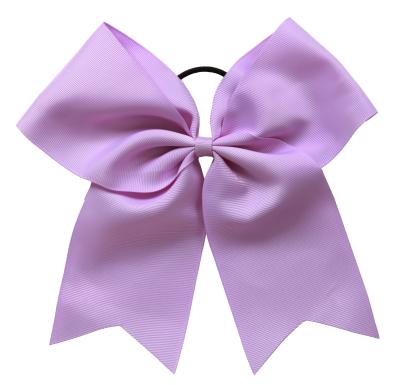 China The big sale tiktok solid color customize cheerleader team hair accessories 4 inch thing hanger with elastic band for sale