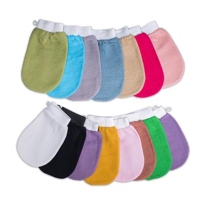 China EXFOLIATING Kessa Soft Single Layer Squishy Glove Exfoliating Body Morocco Bath Glove Hammam Scrub Glove for sale