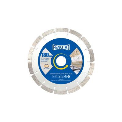 China 180mm Cold Press Segmented Rim Circular Diamond Saw Blades for Cutting Concrete, Marble and Granite 22.23mm for sale