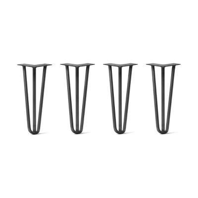 China Hot Sale Tabletop Metal Hairpin Leg With Black Color For Wood Table for sale