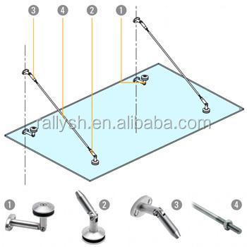 China Stainless Steel Front Door Glass Canopy for sale