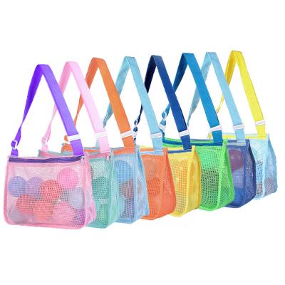 China Fashion Hot Sale Colorful Kids Beach Bag Summer Toys Storage Shell Bag Baby Kids Net for sale