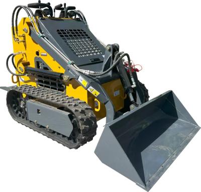 China Warm Compact loader 23HP Mini Loader Machine kleine loader machine Gasoline Crawler Skid Steer Loader Te koop