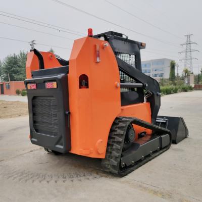 China 3.8ton Skid Steer Loader AT65 met 3900 mm totale werkhoogte Te koop