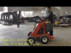 Mini Loader Four Wheel Drive Mini Tractor Loader Mini Skid Loader Front End Loader Small Loader