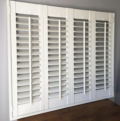 China Eclectic Cheap Price PVC Shutter Wooden Window Plantation Shutters For Australia for sale