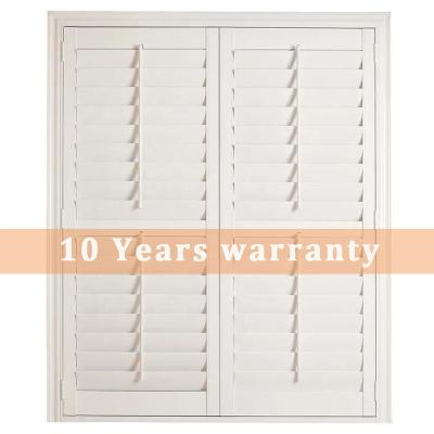 China Modern Custom Adjustable Plantation Wooden Shutters Awning Factory Price Wooden Shutters For Window for sale