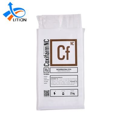 China Poultry Packaging PP 50kg Farm Animal Feed Plastic Polypropylene Woven Bags for sale