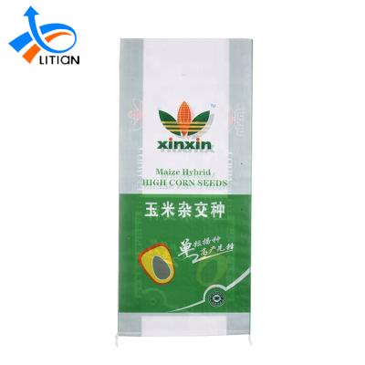 China Disposable Moisture Proof Plastic Agricultural Seed Packaging PP Woven Bopp Maize Seed Bag for sale