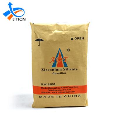 China Kraft Paper Valve Cerment 25Kg Disposable Kraft Packaging Empty Kraft Bag for sale