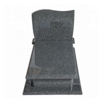 China Modern Samistone Granite Shape Headstone Modern Polished Flat Slabs Design Headstone Prices for sale