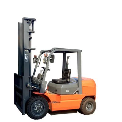 China Building material stores Chinese XINCHAI engine 3m 2 stage mast air tire 3 ton diesel forklift suppliers in UAE for sale