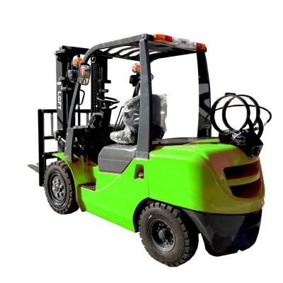 China Building Material Shops 3 Ton Gasoline And LPG Forklift Side Clutch Forklift Boom for sale