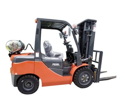 China Building material shops new condition cheap price 3 ton 3.5t gas powered 2.5 ton forklift lpg forklift new price for sale