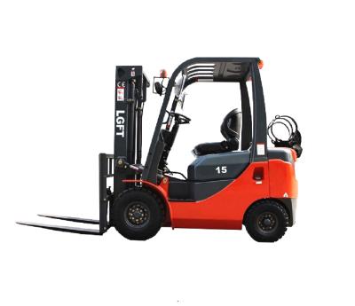 China Building material stores Chinese Xiamen forklift 1.5 tons gasoline or LPG forklift on sale for sale