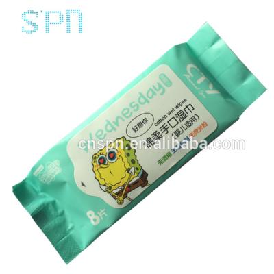 China Cleaning Mondays to Sundays Use Mini Pack Wet Cleaning Baby Wet Cloths Weekly for sale