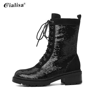 China Cheapest Factory Price Anti-odor Round Toe Lace Up Special Design Woman Short Boots Wholesale for sale