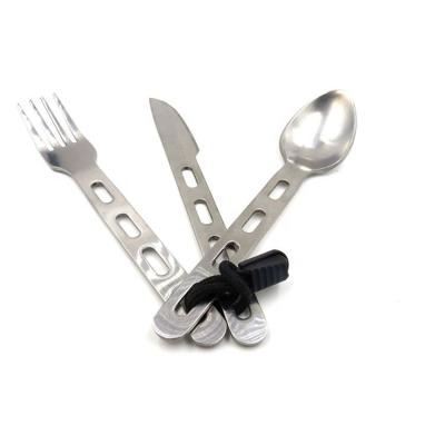 China 3 Pcs Minimalist Hot Selling Gift Set Stainless Steel Spoon And Fork And Knife Picnic Cutlery Set for sale