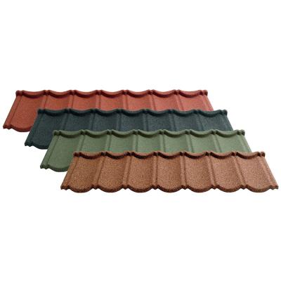 China Hot Sale Modern Metal Roof Tile Colorful Stone Coated Stone Coated Porcelain Roofing Tiles for sale