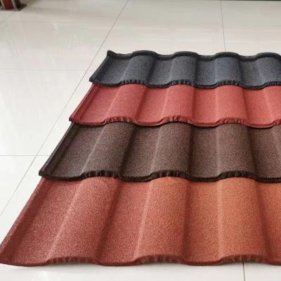 China residential & industrial hot sale color stone roofing tile, 50 years warranty for sale