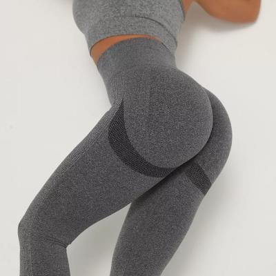 China Recycled wholesale yoga tights pants high crack! crack! Hot Selling Seamless Women Active Waisted Butt Breathable Plus Size Yoga Leggings for sale