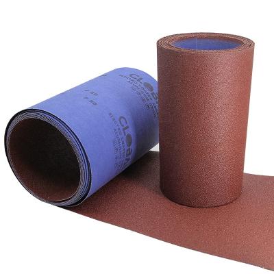 China High Quality Abrasives Aluminum Oxide Sand 50% cotton20cm X 50m Red TJ135 Emery Cloth Roll Machine With Emery Cloth Roll for sale