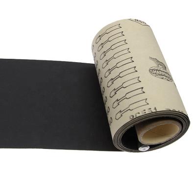 China High Quality Abrasives Aluminum Oxide Black Sand Paper 50% Cotton 20cm x 50m TJ135 Emery Paper Sanding Roll for sale